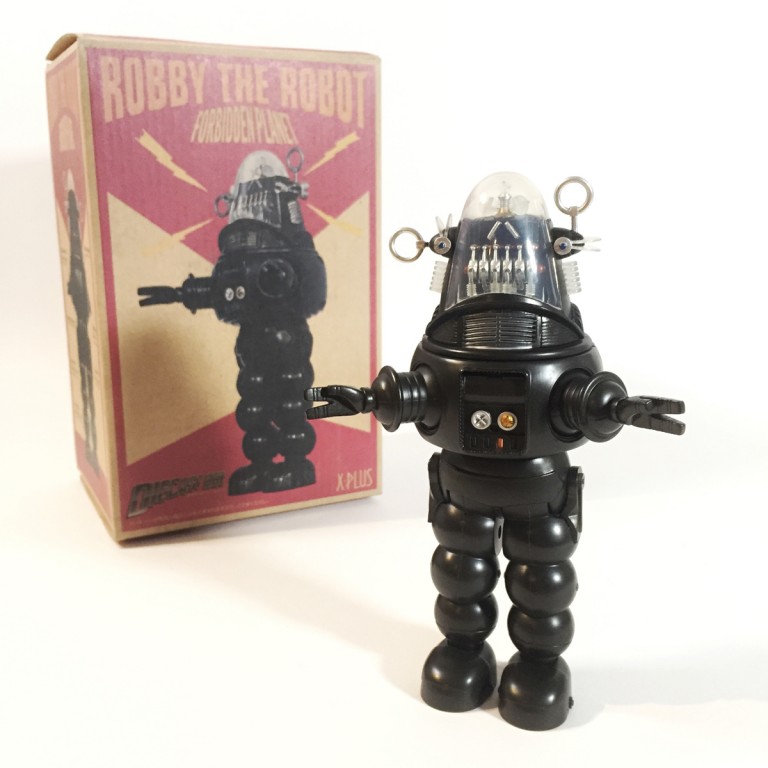 Figurine Robby The Robot X-Plus 2013 – Édition Limitée Métal Grise, 17cm, NIB