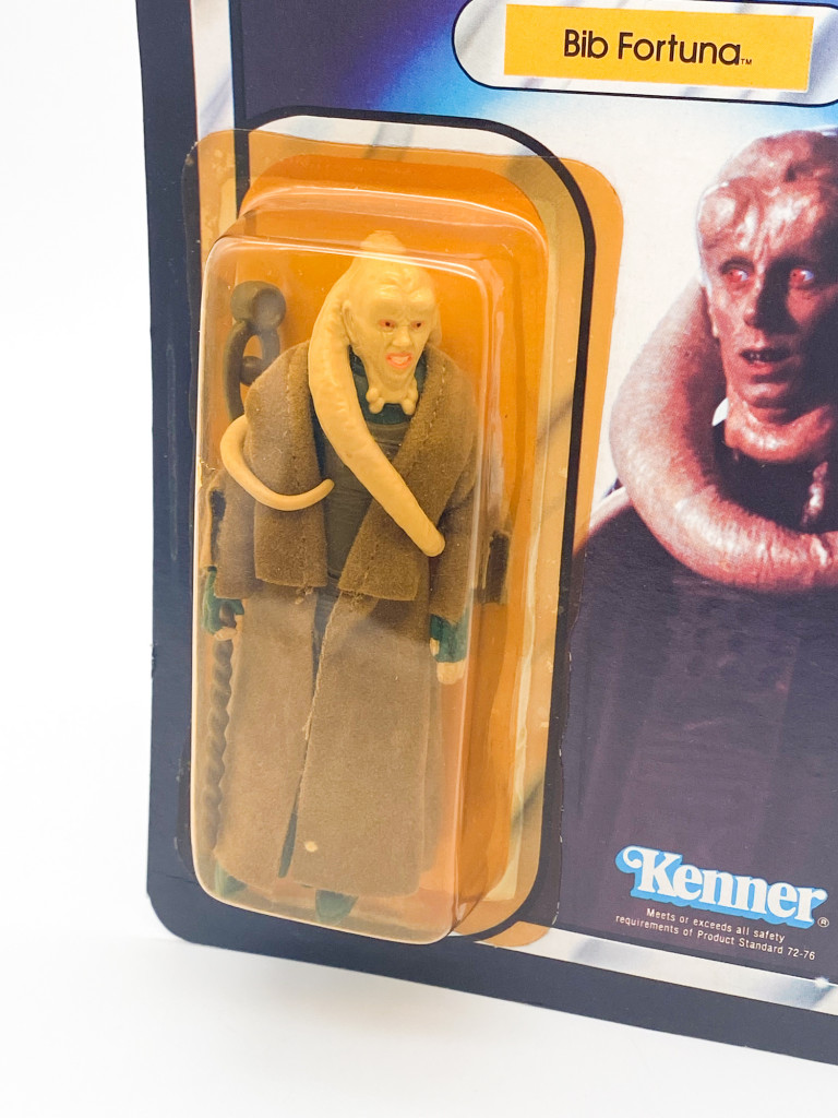 Kenner Rotj Bib Fortuna Star Wars Rotj Unpunched 65 back- Kenner 1983 - Fabuleuse ...