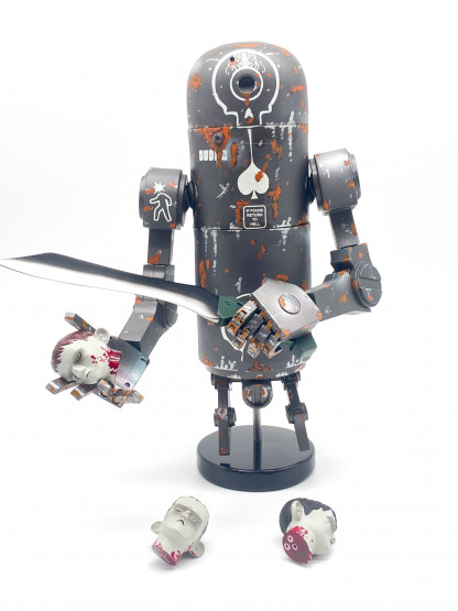 Dirty Deeds Bertie MK1 The Piperbomb - Ashley Wood WWR first robot - 2008 MIB