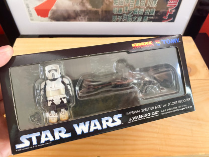 Kubrick STAR WARS Imperial Speeder Bike with Scout Trooper