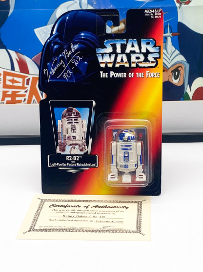 Kenny Baker signed R2-D2 POTF red card Kenner 1995 MOC – Image 4