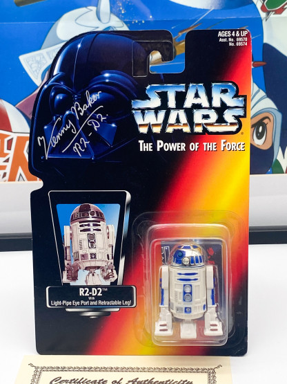 Kenny Baker signed R2-D2 POTF red card Kenner 1995 MOC – Image 2