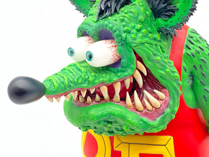 Rat Fink 8Ball Statue MoonEyes ACRO 2018 Ed Roth 30cm NIB – Image 11