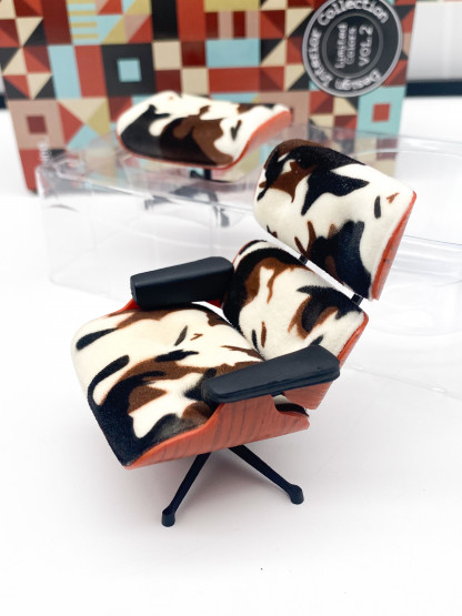 Eames lounge chair + Ottoman REAC Japan Miniature designer chair – Image 9