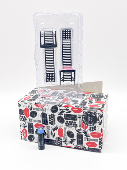 Hill House 1 Charles Rennie Mackintosh REAC Japan Miniature designer chair MIB