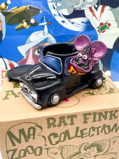 Rat Fink Collection Car Pick-up Ashtray "ED ROTH" - Mooneyes Japan 2005 NIB – Image 6