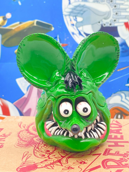 Rat Fink Fever Head ashtray "ED ROTH" - Mooneyes Japan 2005 MIB – Image 2