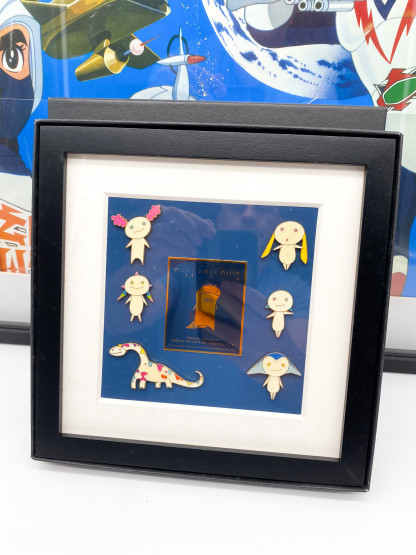 Takashi Murakami Roppongi Hills Opening Ceremony Souvenir Framed Pin Badge Set – Image 2