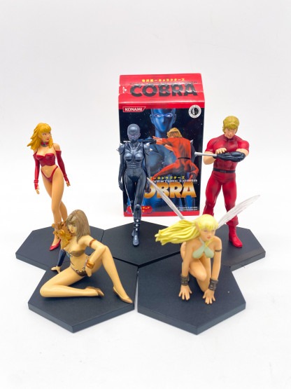 COBRA Space Adventure - Buichi Terasawa 5 figurines Konami 2004 Loose