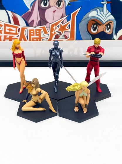 COBRA Space Adventure - Buichi Terasawa 5 figurines Konami 2004 Loose – Image 3