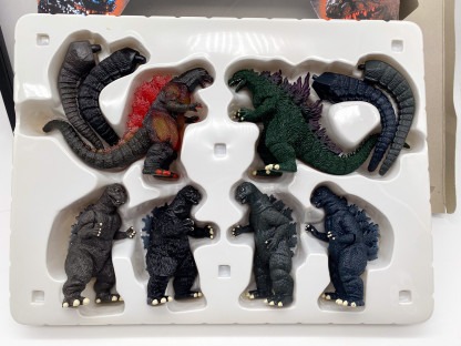 Godzilla 2000 History 6 figures set Bandai 1999 MIB – Image 4