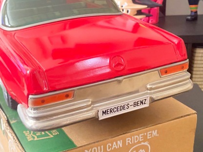 Ichiko Red Mercedes Benz 300SE 61cm 70-80s Japan – Image 5
