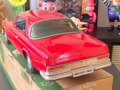 Ichiko Red Mercedes Benz 300SE 61cm 70-80s Japan – Image 6