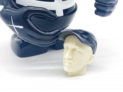KAWS x Bounty Hunter Skull Kun Black and White SukaruKun – Image 9