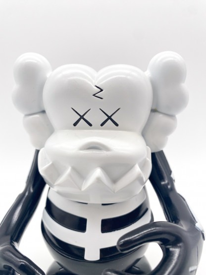 KAWS x Bounty Hunter Skull Kun Black and White SukaruKun – Image 6
