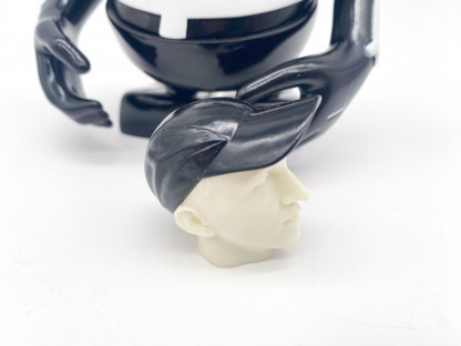 KAWS x Bounty Hunter Skull Kun Black and White SukaruKun – Image 11
