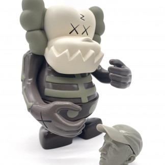KAWS x Bounty Hunter Skull Kun Brown SukaruKun 2006