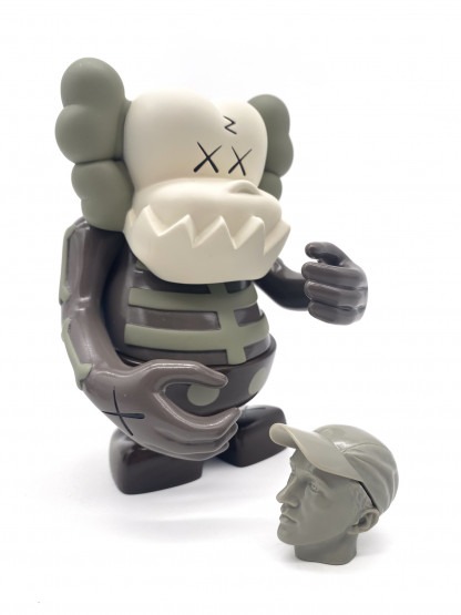 KAWS x Bounty Hunter Skull Kun Brown SukaruKun 2006