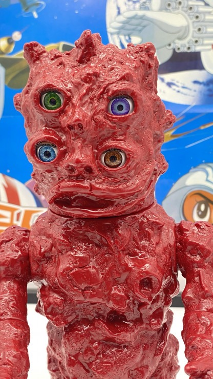 NagNagNag Boryoku Genjin Four-Eyes Red Sofubi Japan – Image 8