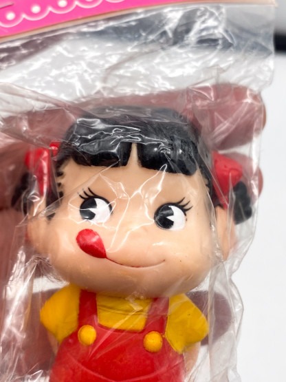 Peko-chan soft vinyl Mini-Doll Squeek Mascot - new old stock vintage japan – Image 5