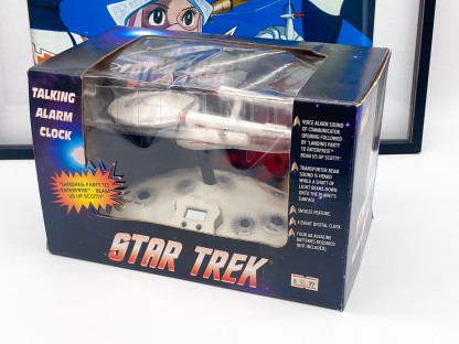 Star Trek Talking Alarm Clock TOS Enterprise 1993 Working MIB – Image 2