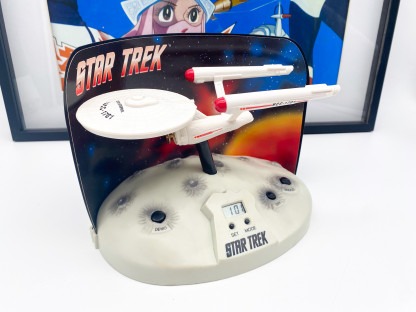 Star Trek Talking Alarm Clock TOS Enterprise 1993 Working MIB – Image 4