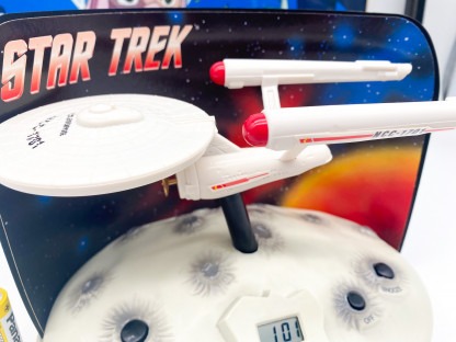 Star Trek Talking Alarm Clock TOS Enterprise 1993 Working MIB – Image 5
