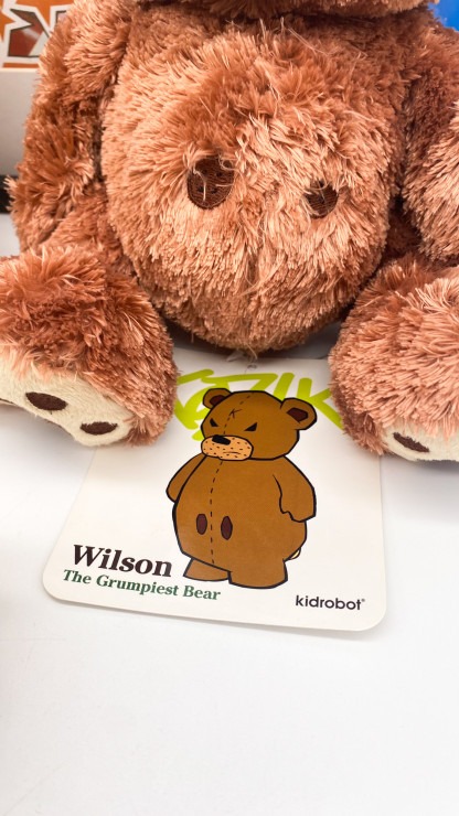 Wilson non smorkin’ - grumpiest bear Frank Kozik x Kidrobot 2010 NEW – Image 3