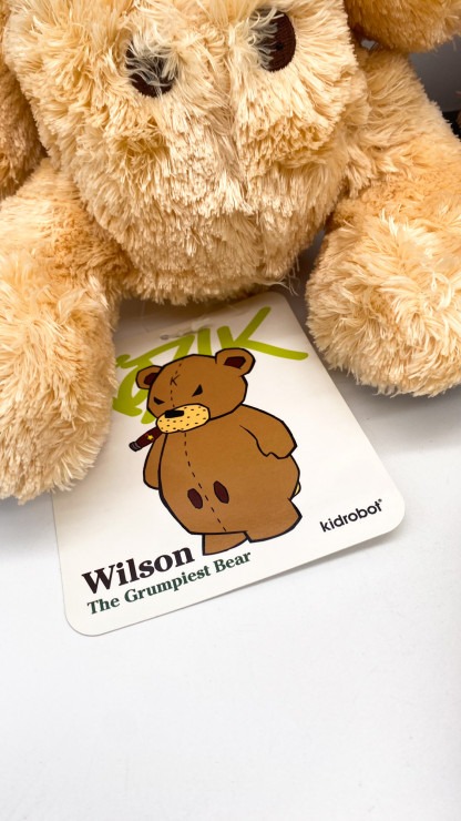 Wilson smorkin’ - grumpiest bear Frank Kozik x Kidrobot 2010 NEW – Image 3