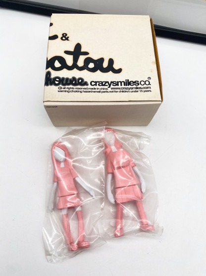 Girlittlehouse Cat And Hatou Pink - Michael Lau Figures Crazysmiles 2001 [sealed bag] – Image 6