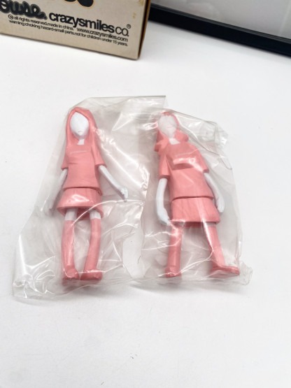 Girlittlehouse Cat And Hatou Pink - Michael Lau Figures Crazysmiles 2001 [sealed bag] – Image 5