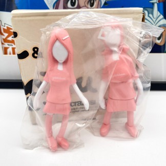 Girlittlehouse Cat And Hatou Pink - Michael Lau Figures Crazysmiles 2001 [sealed bag]