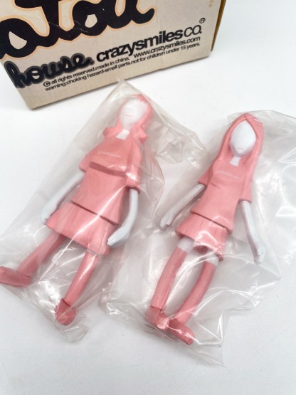 Girlittlehouse Cat And Hatou Pink - Michael Lau Figures Crazysmiles 2001 [sealed bag] – Image 4
