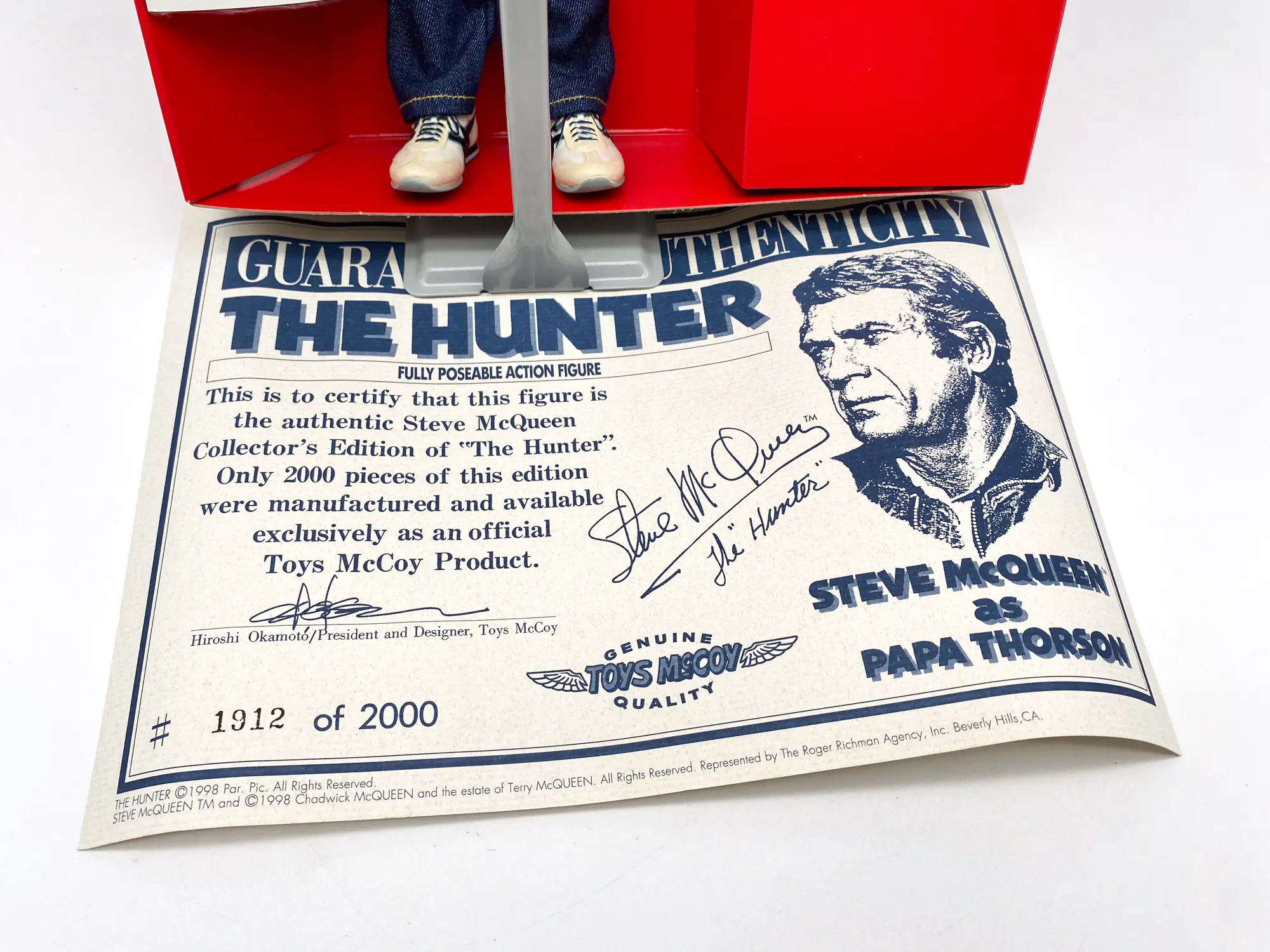 Steve McQueen figure THE HUNTER - Toys McCoy Japan 1998 MIB – Image 8