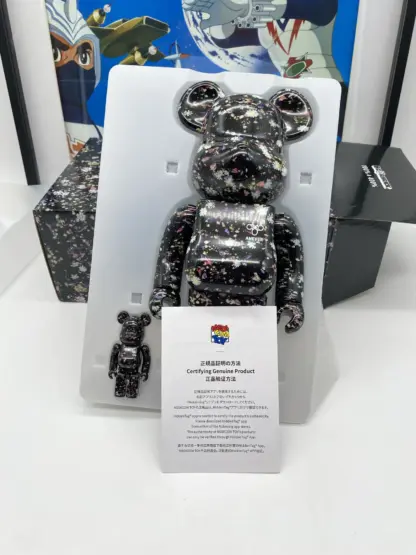 Medicom BE@RBRICK Anever Black 100% and 400% NIB – Image 3