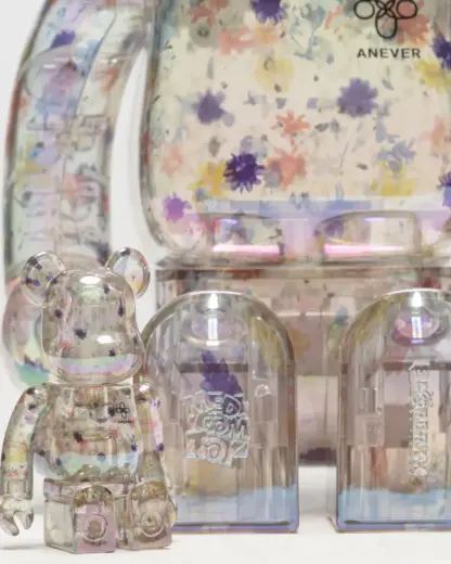 Medicom BE@RBRICK Anever Clear 100% and 400% NIB – Image 5