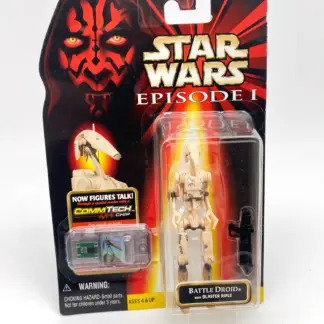 battle droid (damaged version) with blaster rifle Commtech Star Wars Episode 1