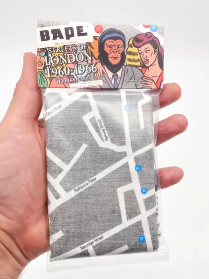 BAPE A Bathing Ape Streets of London 1960-1966 Mouchoir 2011 FW Herb Lester Neuf