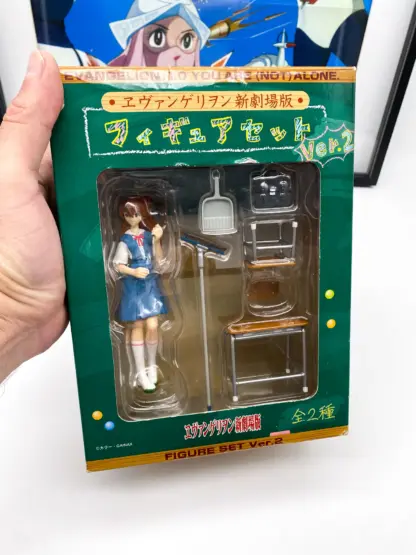 Evangelion Asuka Langley School Cleaning Time Figure Set Ver.2 SEGA Japan 2005 MISB – Image 5