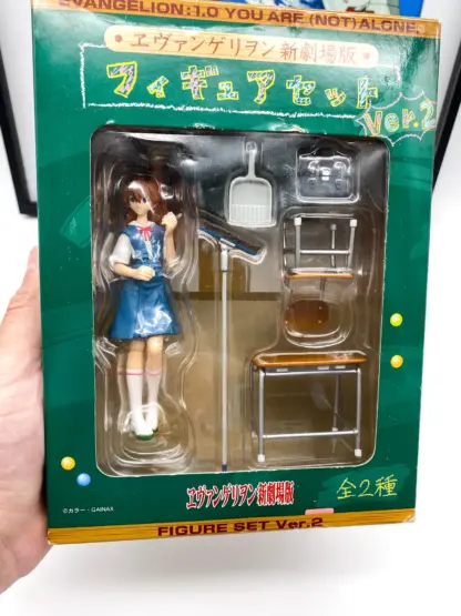 Evangelion Asuka Langley School Cleaning Time Figure Set Ver.2 SEGA Japan 2005 MISB – Image 3
