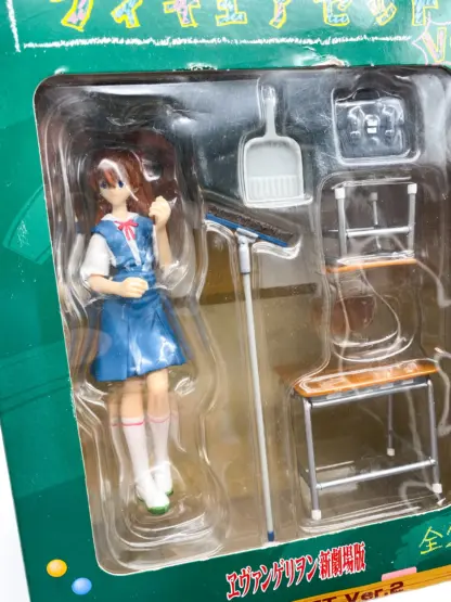 Evangelion Asuka Langley School Cleaning Time Figure Set Ver.2 SEGA Japan 2005 MISB – Image 2