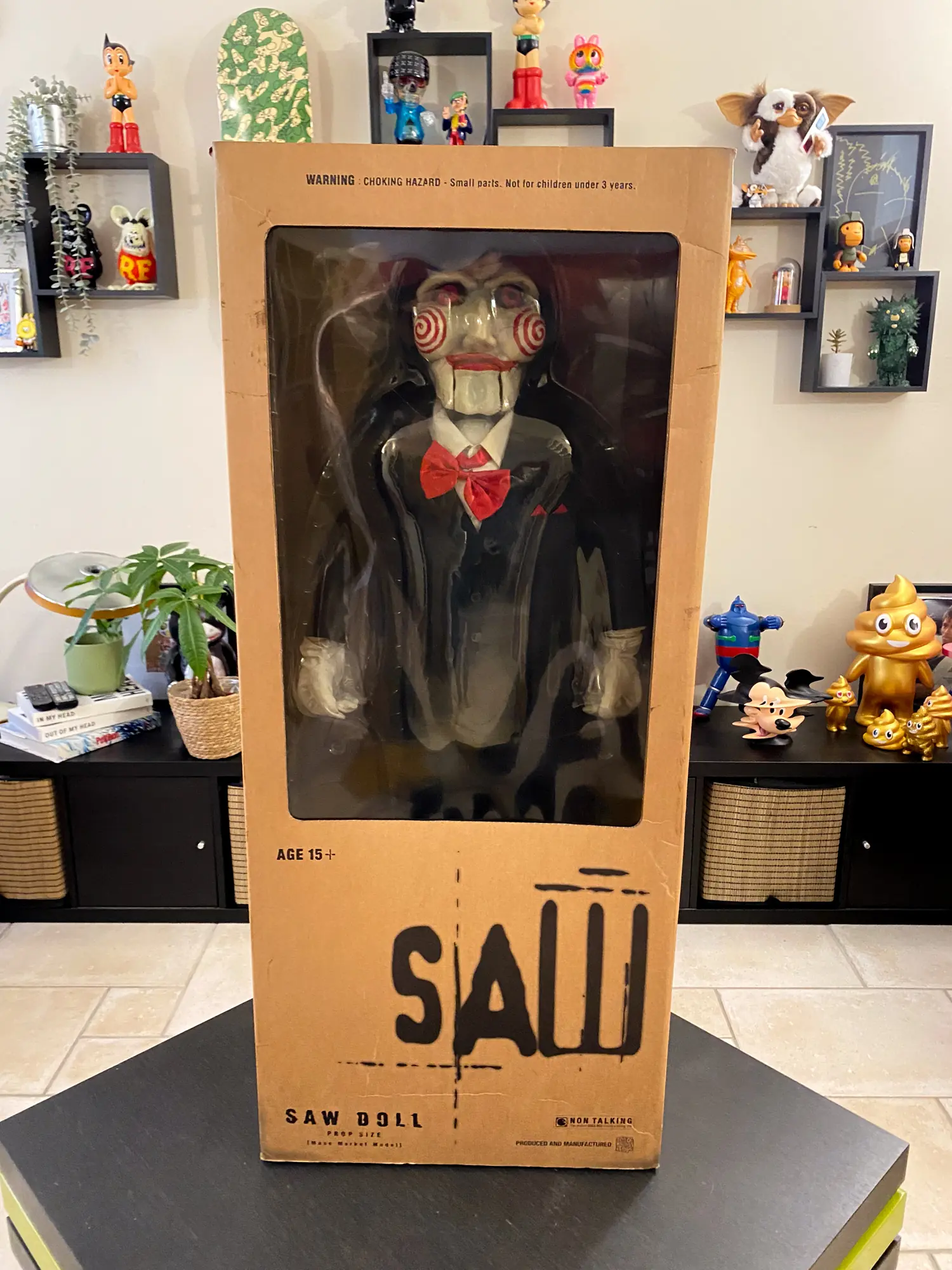 SAW BILLY Puppet - Non Talking Lifesize Medicom Prop - 1/1 Scale MIB