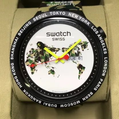 Swatch x BAPE Big Bold “The World” 2019 – Limited Edition – Image 7