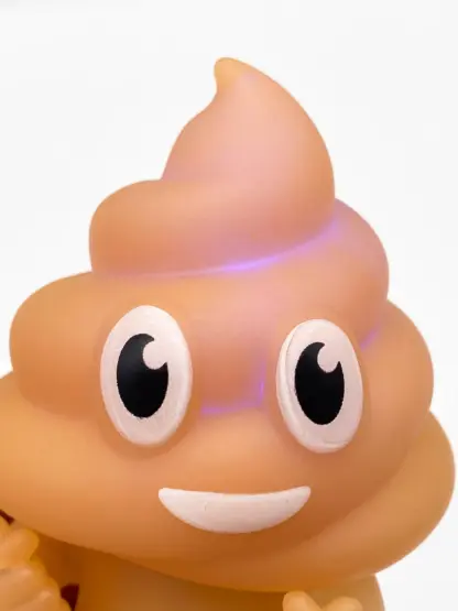 Unchi-Kun [brown + Ledlight] Sofubi 6" squeaky doll | Poop man soft vinyl Mr Caca – Image 6