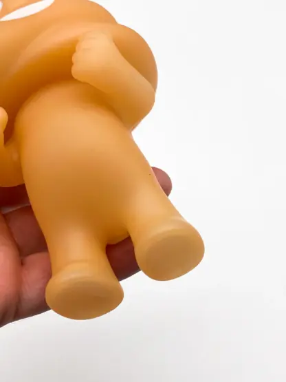 Unchi-Kun [brown + Ledlight] Sofubi 6" squeaky doll | Poop man soft vinyl Mr Caca – Image 4