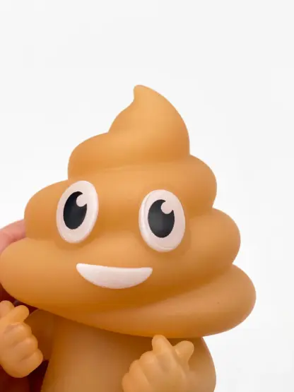 Unchi-Kun [brown + Ledlight] Sofubi 6" squeaky doll | Poop man soft vinyl Mr Caca – Image 3
