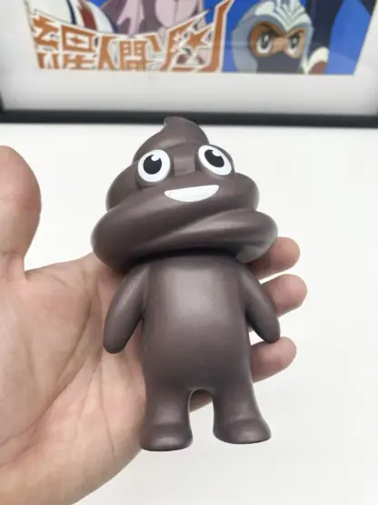 Unchi-Kun [Brown] Sofubi 6" squeaky doll | Poop man soft vinyl Mr Caca