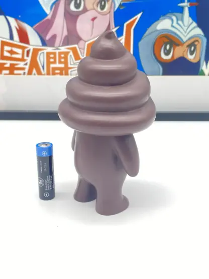Unchi-Kun [Brown] Sofubi 6" squeaky doll | Poop man soft vinyl Mr Caca – Image 3