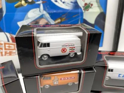 set de 10 Combi T1 Volkswagen - Circle k Sunkus Kyosho Japon NIB – Image 3