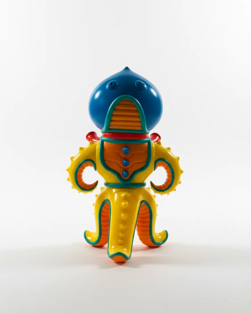 Jim Woodring MANTRA Yellow PressPop 2002 Vinyl Figure – Scellé / MISB Rare